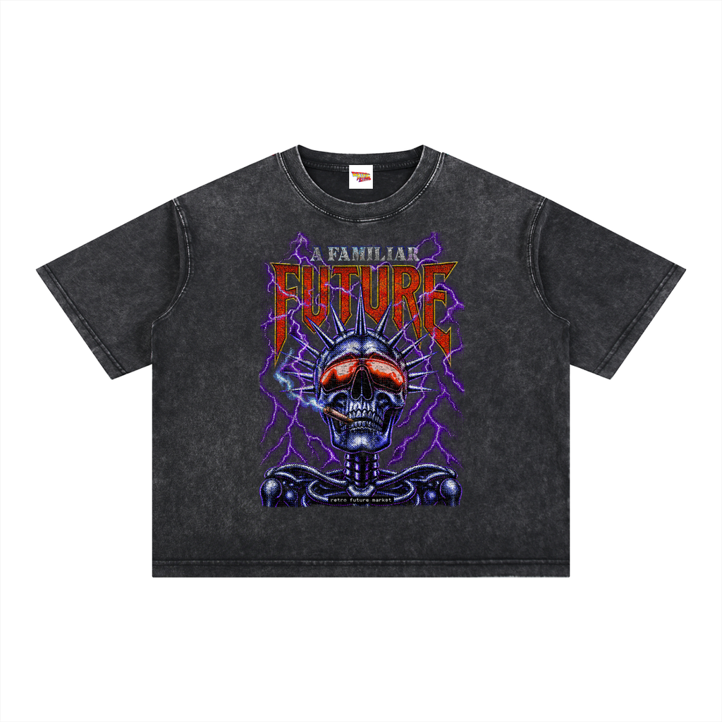 Mineral Wash Boxy Cotton T-Shirt