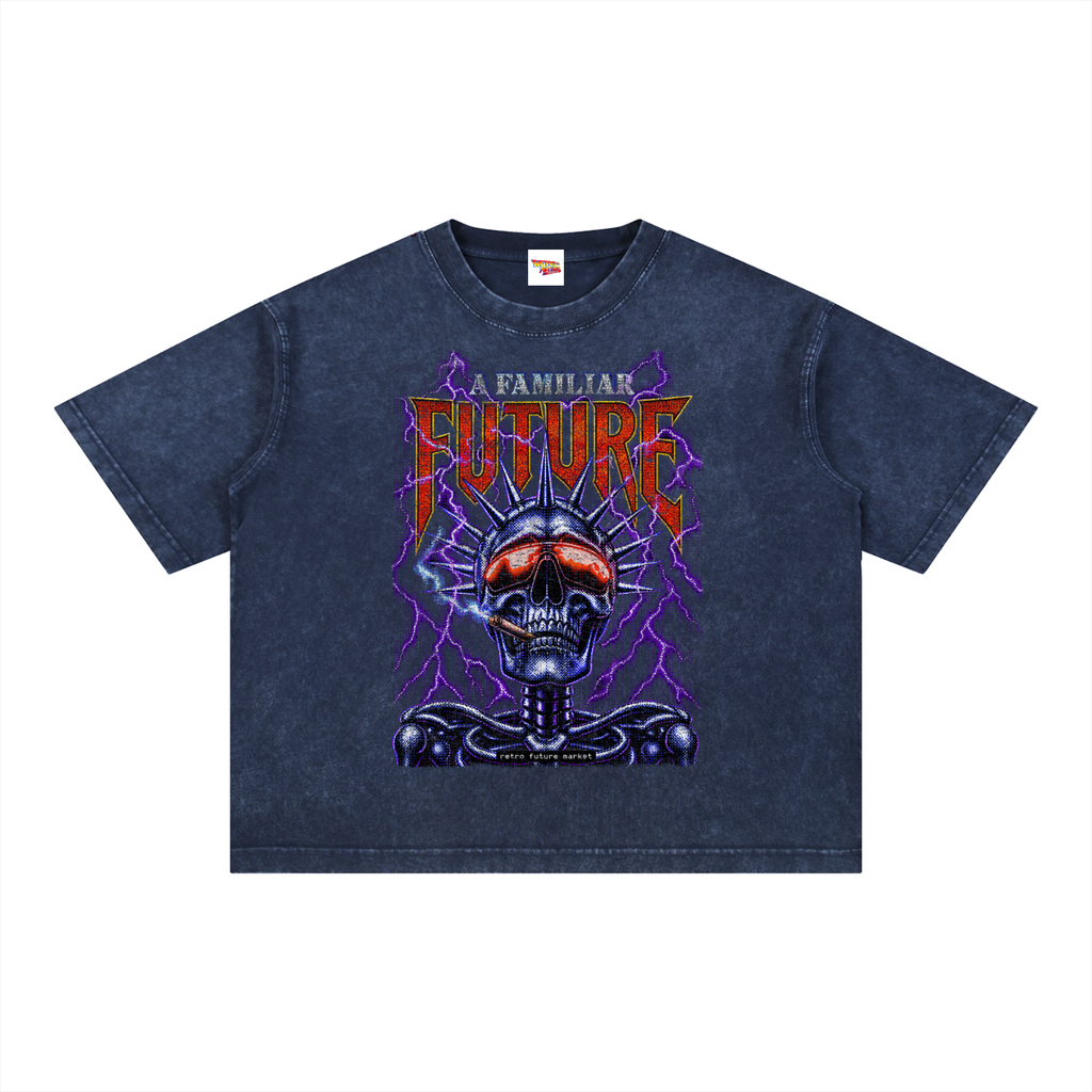 Mineral Wash Boxy Cotton T-Shirt